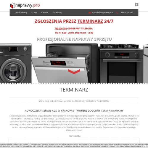 Kraków - naprawa piekarników