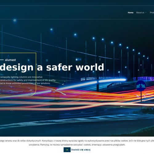 Aktywny słup na przejścia dla pieszych