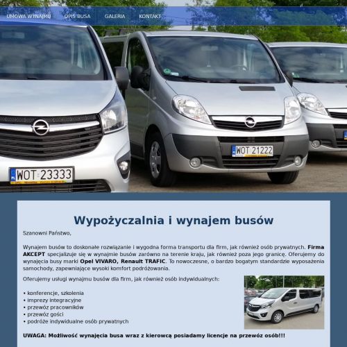 Wynajem busa na weekend tanio Warszawa