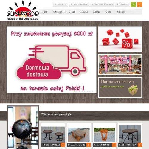 Łódź - stoliki kolonialne