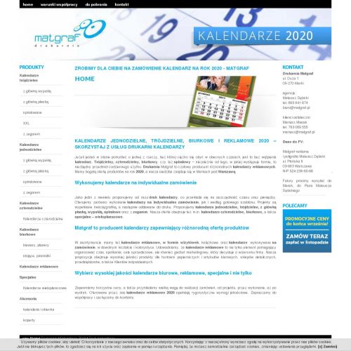 Kalendarze biurowe w Warszawie