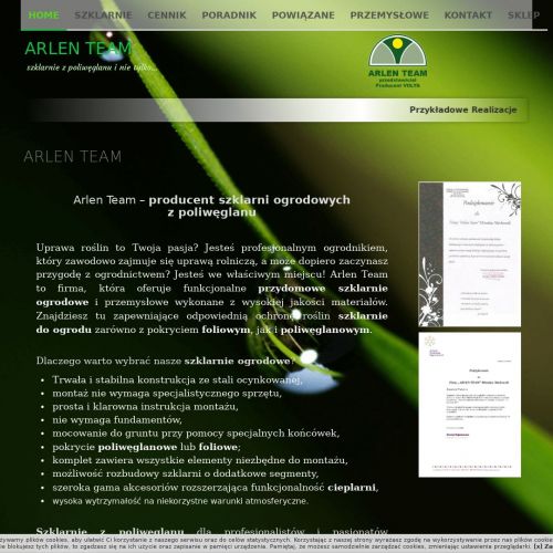 Szklarnia tunelowa w Poznaniu