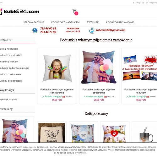 Nadruki na poduszki - łódź