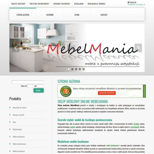 Kuchnia z lakierowanymi frontami