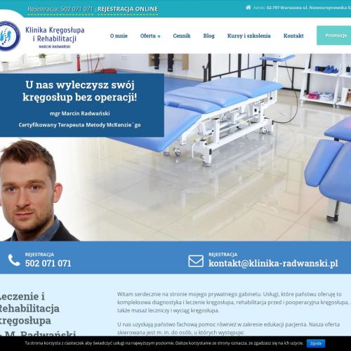 Warszawa - kurs masażu kręgosłupa