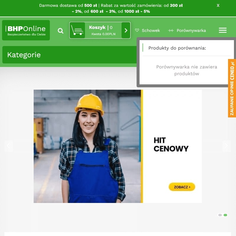 Hełm ochronny do pracy na wysokości