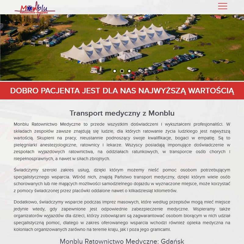 Gdynia - prywatny przewóz karetką