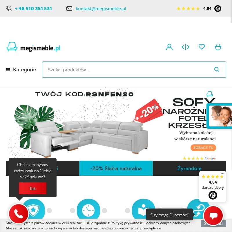 Kuchnie na wysoki połysk nowoczesne - Warszawa