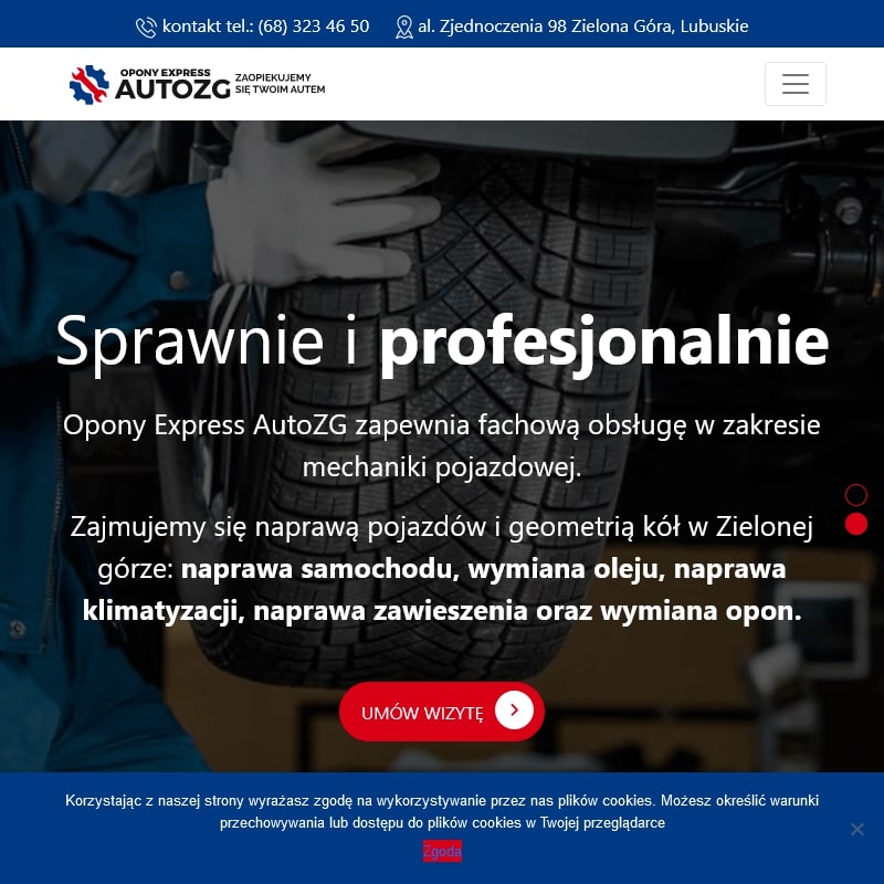 Zbieżność kół Zielona Góra