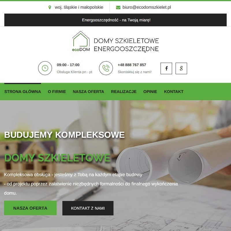 Kraków - drewniane domy szkieletowe