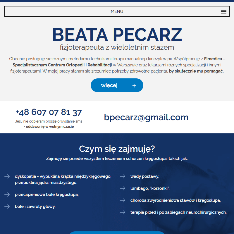 Zabiegi fizjoterapeutyczne w Warszawie