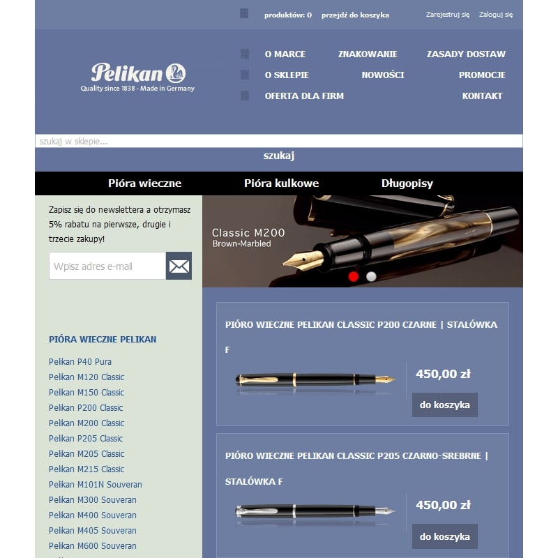 Pióro wieczne na atrament