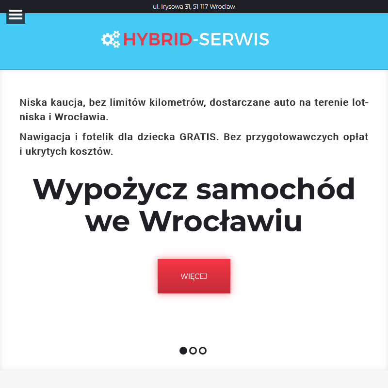 Hybrydowe samochody wynajem w Wrocławiu