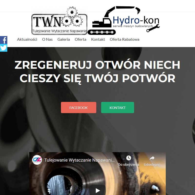 Tulejowanie koparek - Warszawa