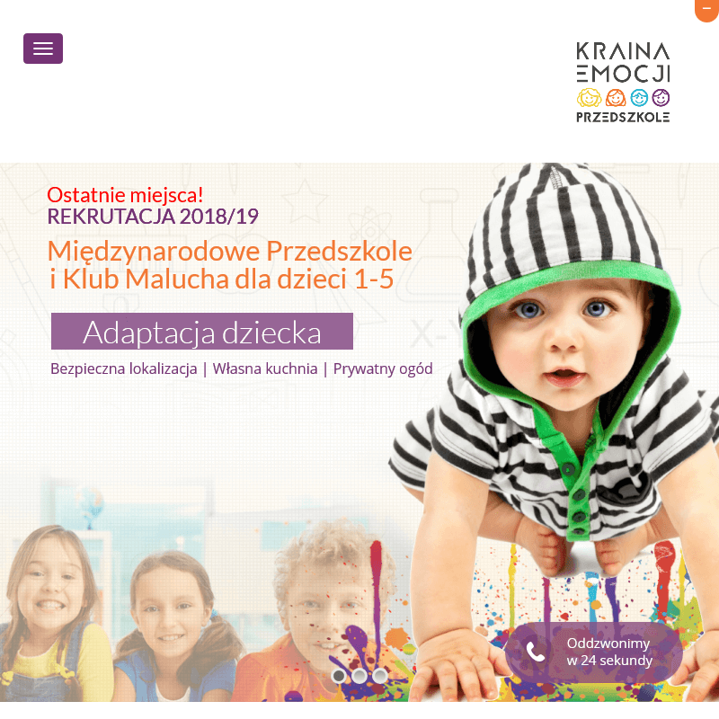 Warszawa - przedszkola mokotów wolne miejsca