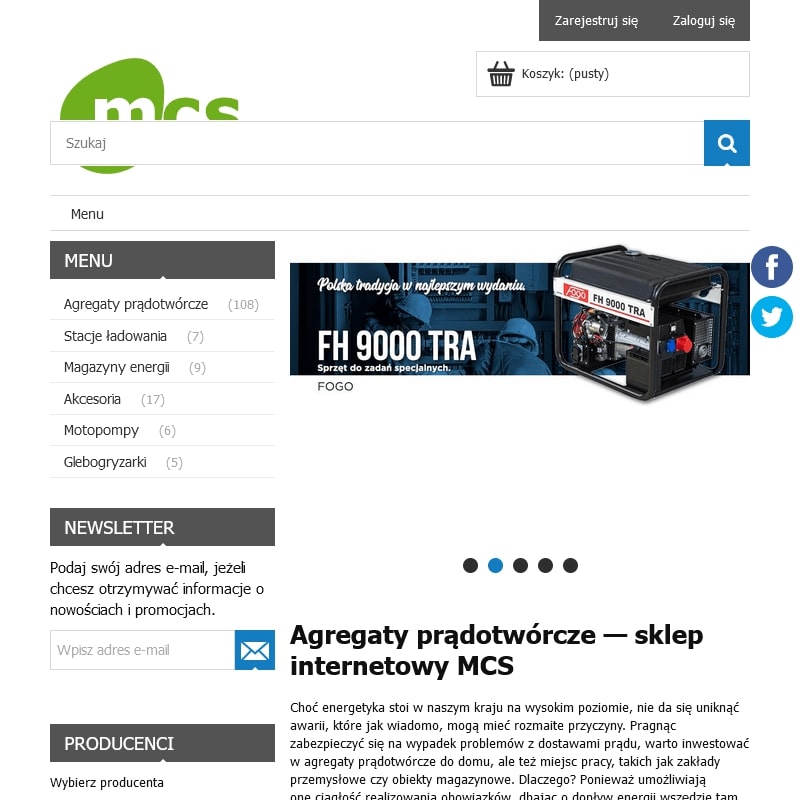 Motopompy do deszczowni