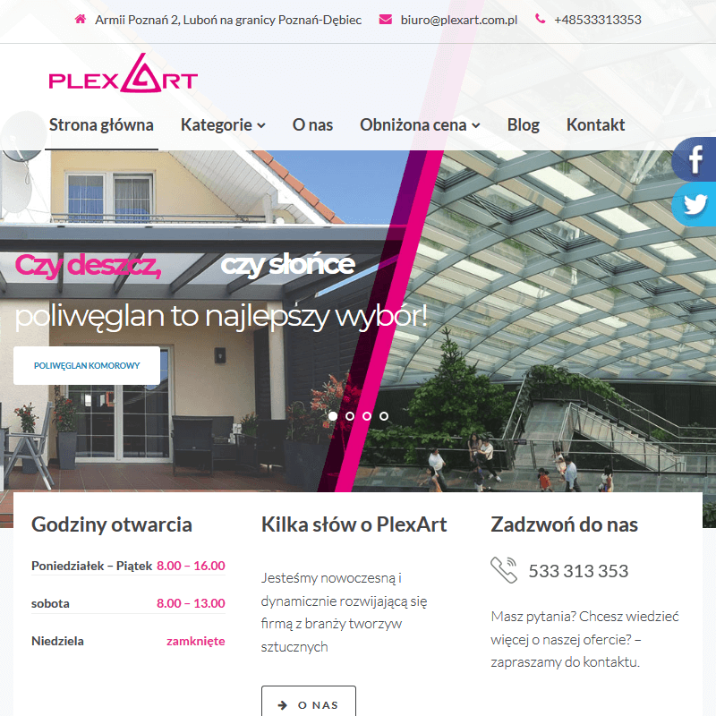 Płyty z poliwęglanu komorowego w Wrocławiu