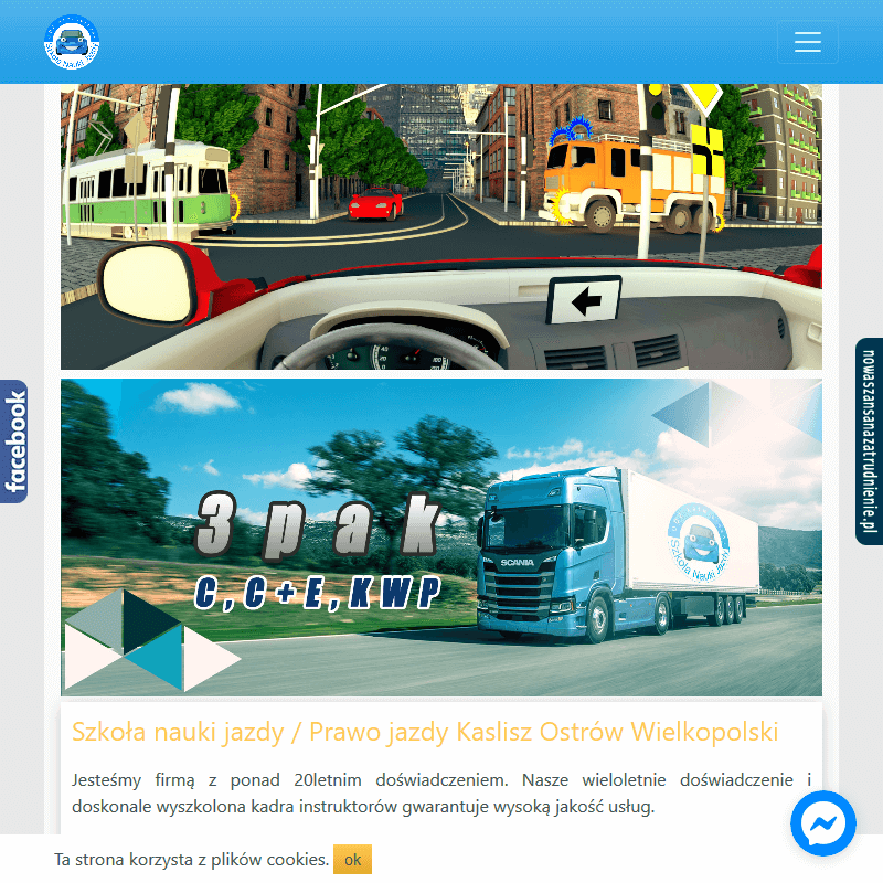 Ostrów Wielkopolski - szkoła nauki jazdy kat de