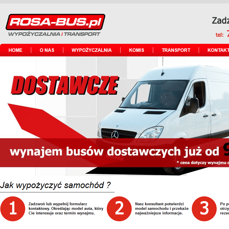 Radom - wynajem busów dostawczych radom cena