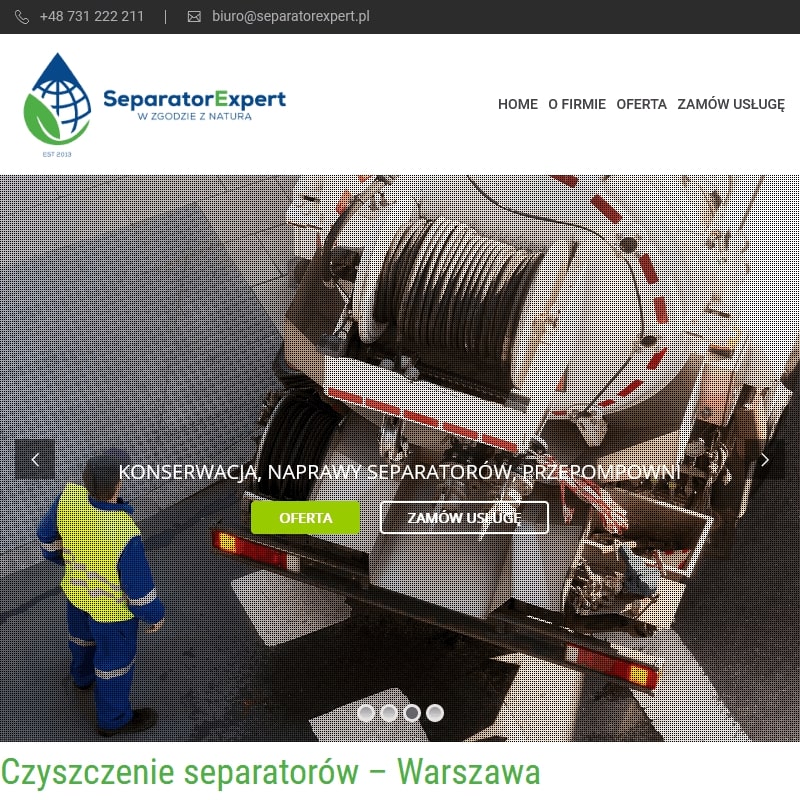 Czyszczenie separatorów ropopochodnych - Mińsk Mazowiecki