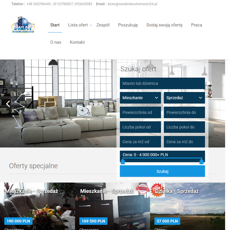 Mieszkania wynajem w Choszcznie