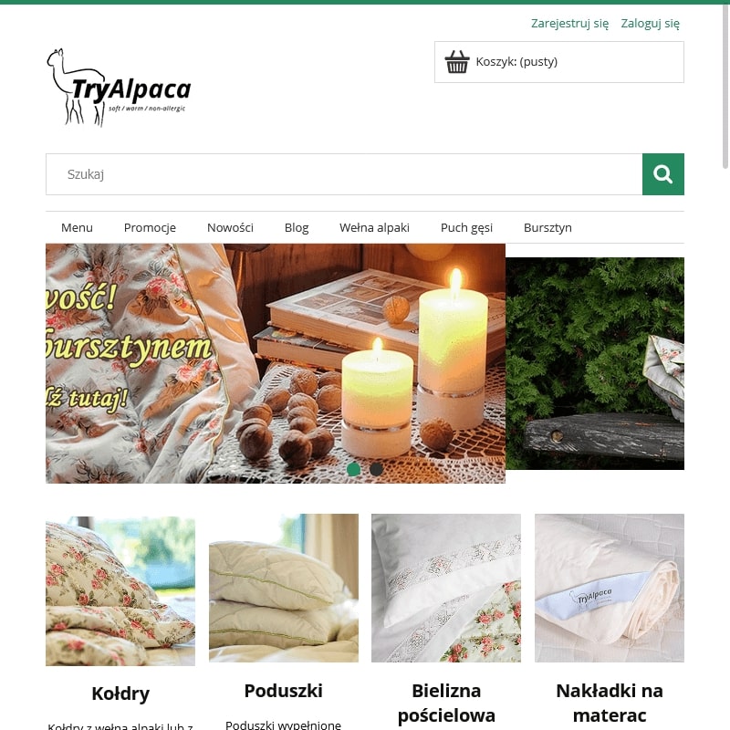 Pościel z wełny alpaki