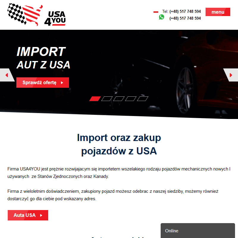 Import pojazdów usa